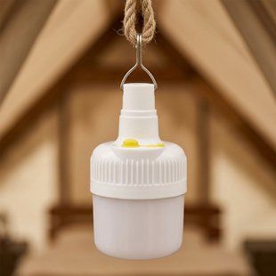 Лампа ліхтар на акумуляторі, з підвісом, 40 Вт, Портативна USB LED лампочка, світильник BK-1820 фото
