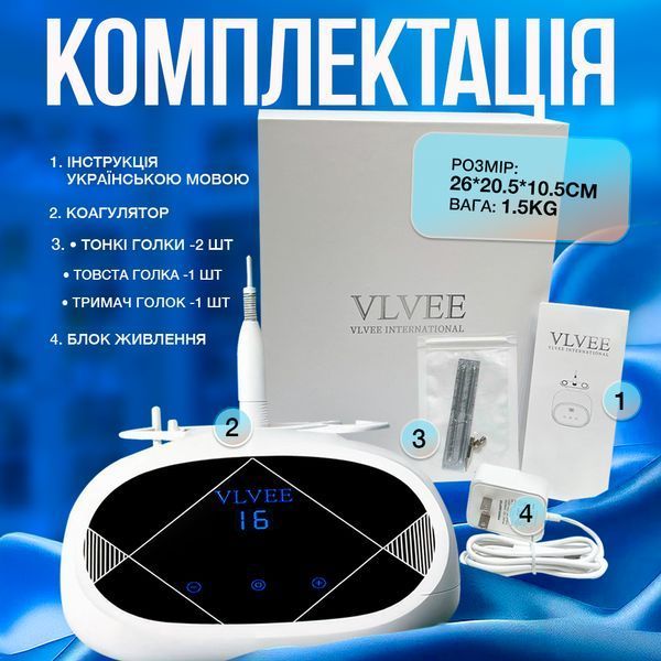 Косметологічний прилад VLVEE для догляду за шкірою обличчя та тіла (плазмова ручка) VLV-5163 фото